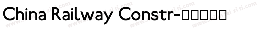 China Railway Constr字体转换